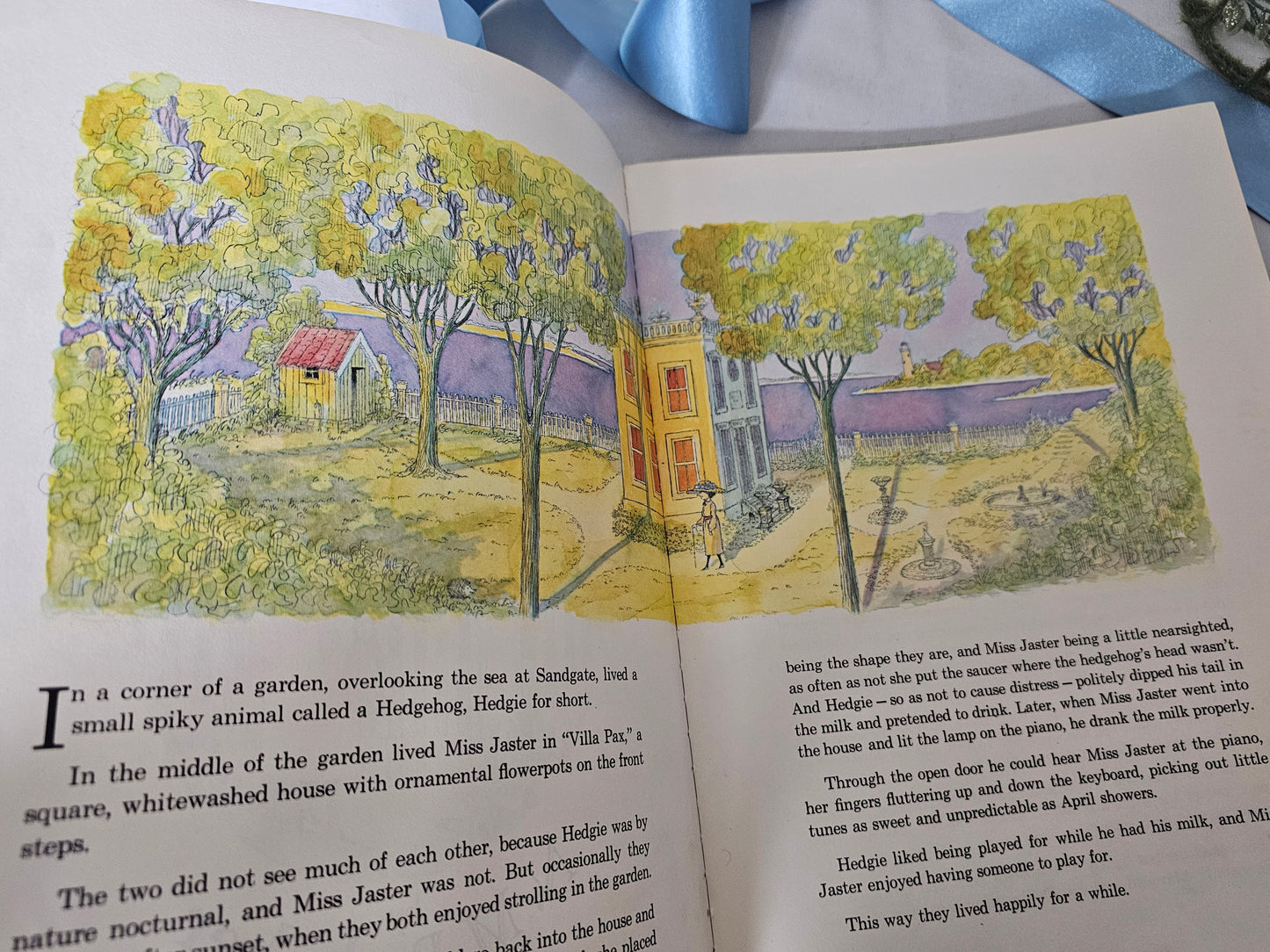 1972 Miss Jaster's Garden by NM Bodecker / Golden Press / Delightfully Illustrated Large-Format Vintage Children's Book