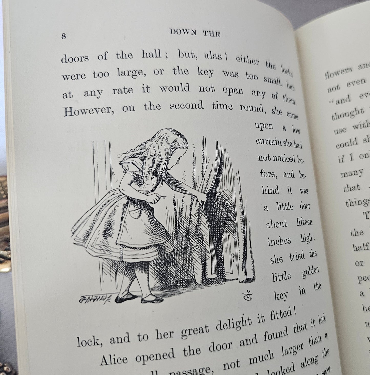 1932 Alice's Adventures in Wonderland by Lewis Carroll / Lovely Vintage Hardback / Macmillan, London / Richly Illustrated / Good Condition