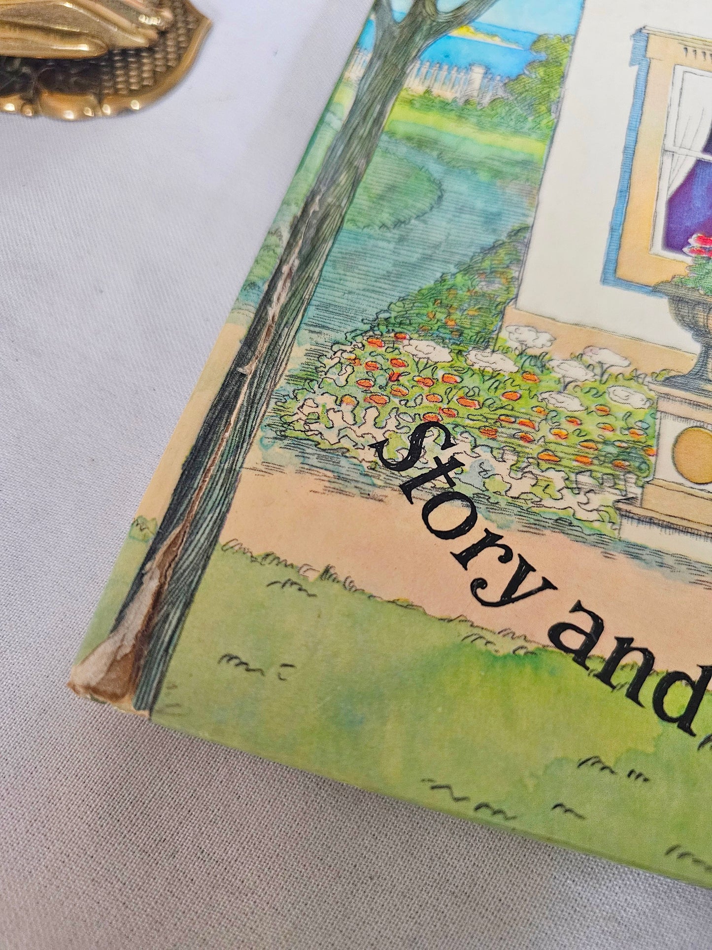 1972 Miss Jaster's Garden by NM Bodecker / Golden Press / Delightfully Illustrated Large-Format Vintage Children's Book