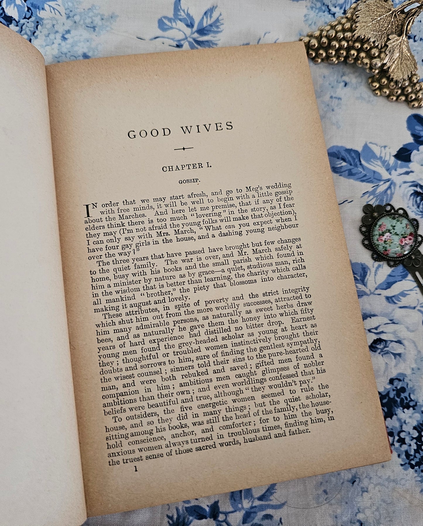 1902 Good Wives by Louisa May Alcott / Illustrated / Charming Antique Hardback Edition / Sequel Continuing The Story of Little Women