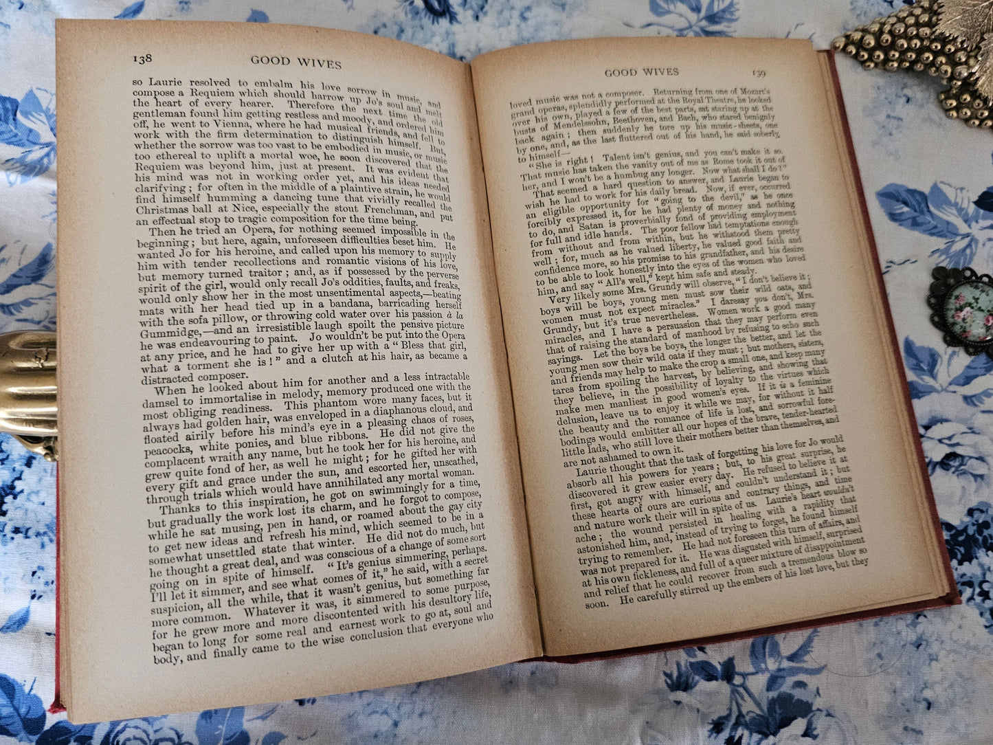 1902 Good Wives by Louisa May Alcott / Illustrated / Charming Antique Hardback Edition / Sequel Continuing The Story of Little Women