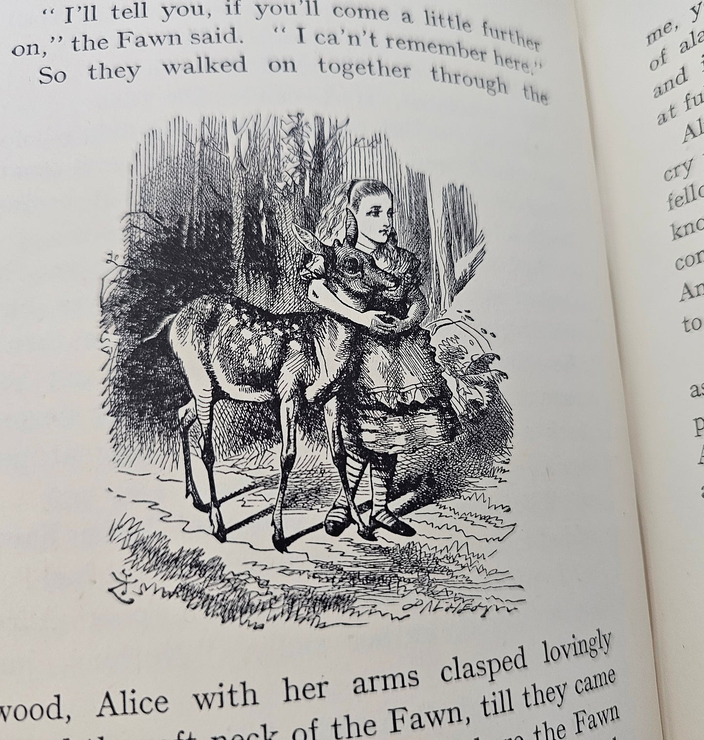 1952 Through The Looking-Glass and What Alice Found There by Lewis Carroll  / Macmillan / Fifty Illustrations by John Tenniel / Dust Wrapper