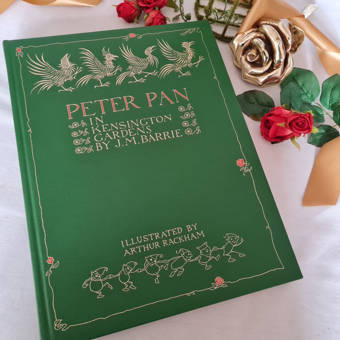 2005 Peter Pan In Kensington Gardens by JM Barrie / Deluxe Edition / Illustrated by Arthur Rackham / The Folio Society, London