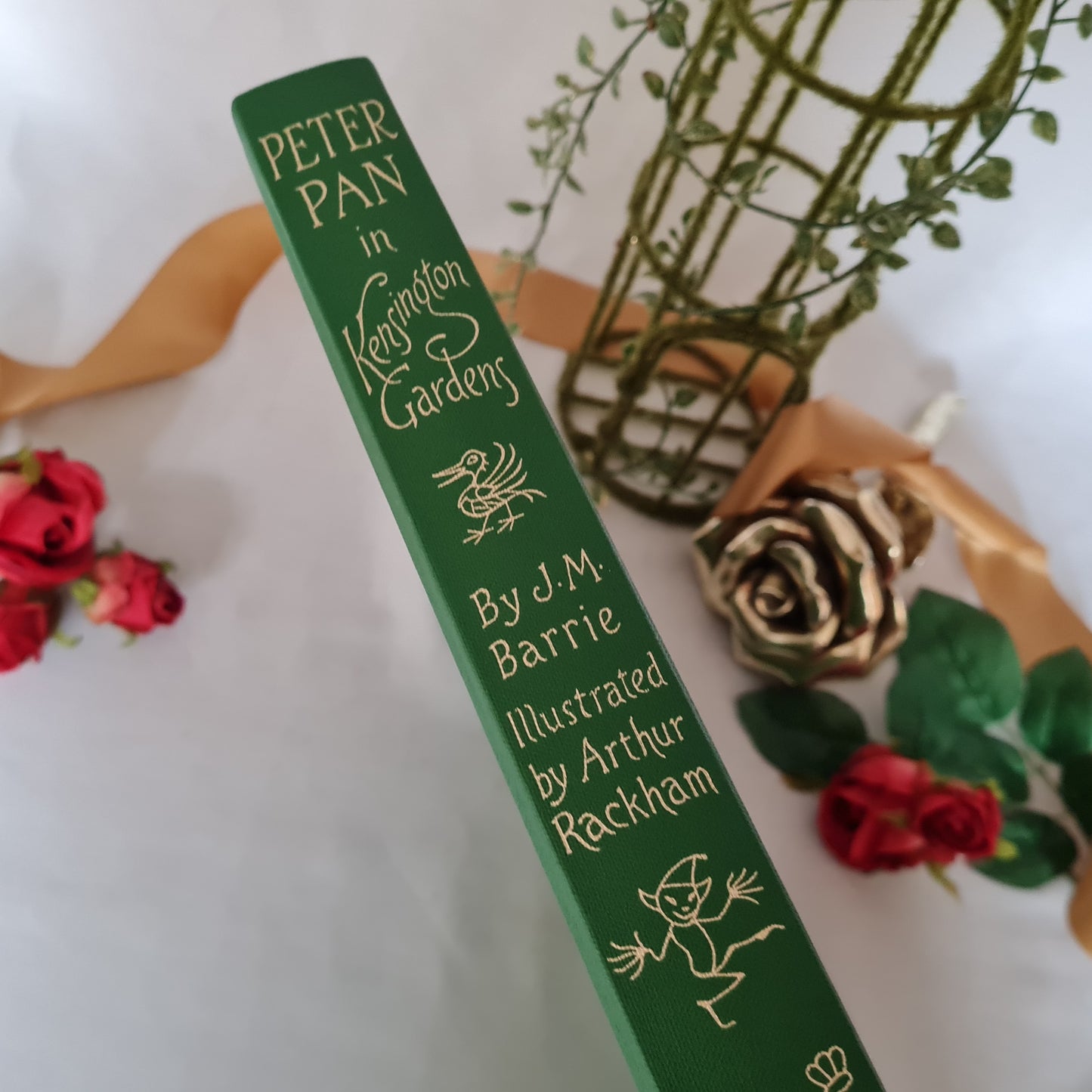 2005 Peter Pan In Kensington Gardens by JM Barrie / Deluxe Edition / Illustrated by Arthur Rackham / The Folio Society, London