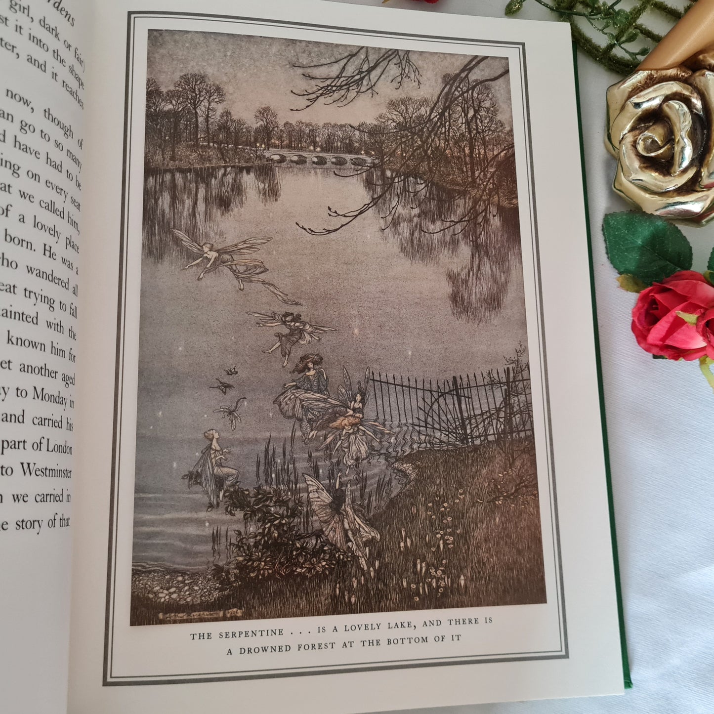 2005 Peter Pan In Kensington Gardens by JM Barrie / Deluxe Edition / Illustrated by Arthur Rackham / The Folio Society, London