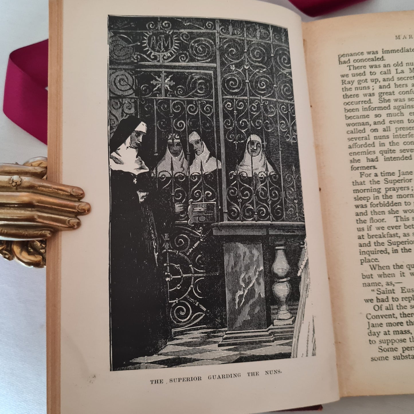 1890s Awful Disclosures of Maria Monk Exhibited in a Narrative of Her Sufferings, & The Nun - Six Months in a Convent / Very Good Condition