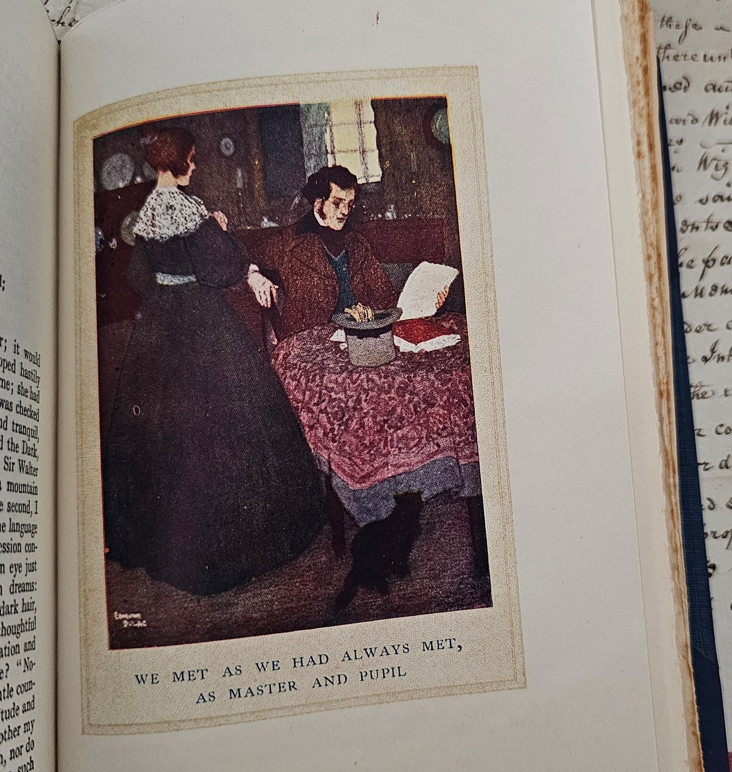 1922 The Professor by Charlotte Bronte / JM Dent & Sons, London / Six Delightful Colour Plates by Edmund Dulac / Unread, Very Good Condition