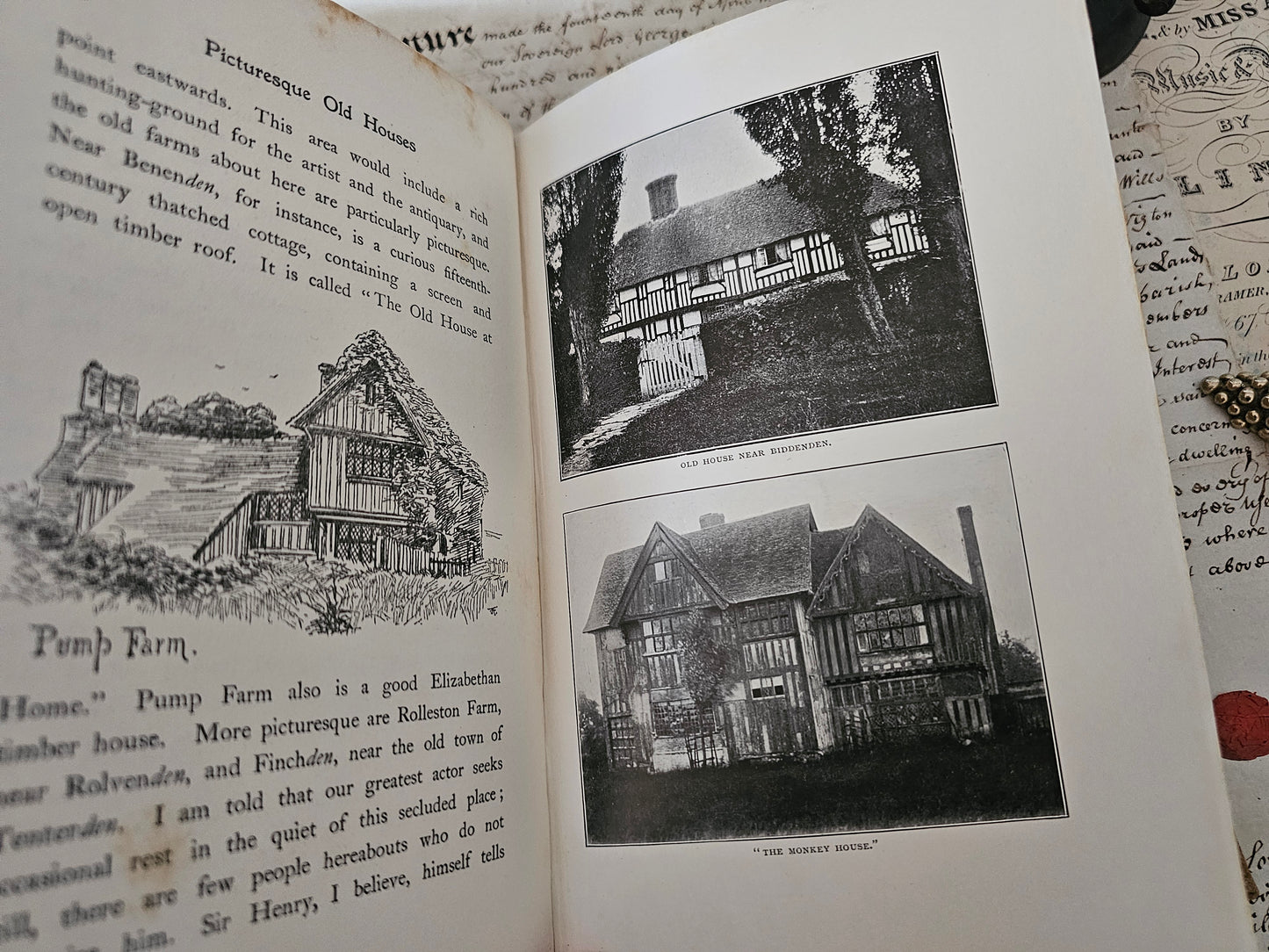 1902 Picturesque Old Houses by Allan Fea / Richly Illustrated With Pictures of Beautiful Old Houses / SH Bousfield & Co., London