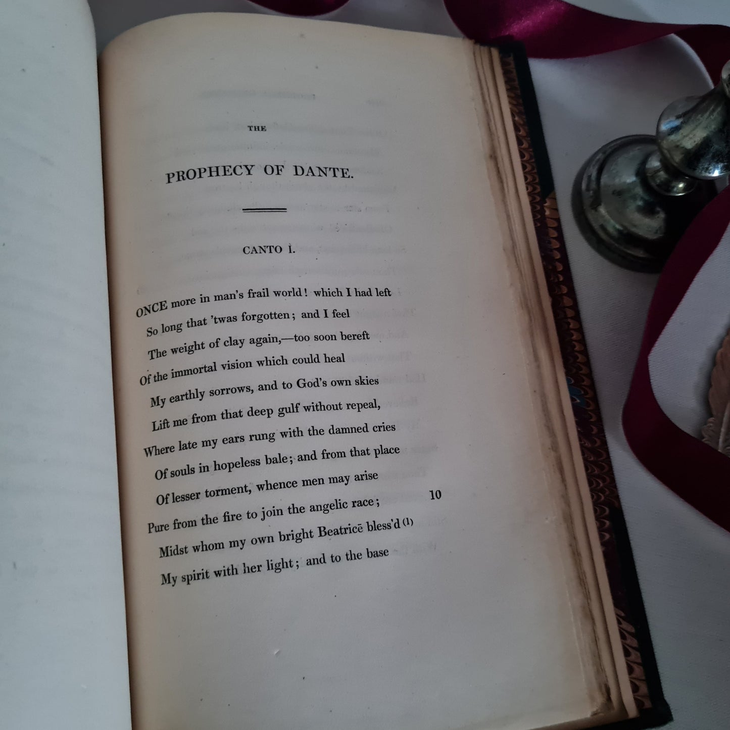 First Edition 1821 Lord Byron's Marino Faliero Doge of Venice The Plus Prophecy of Dante / John Murray, London / Fine Leather Binding