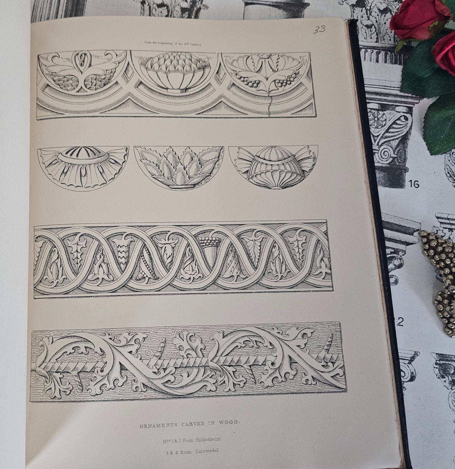 1898 The Encyclopaedia of Ornament by Henry Shaw / John Grant, Edinburgh / 60 Superb Detailed Plates / Reproduction of 1842 Original