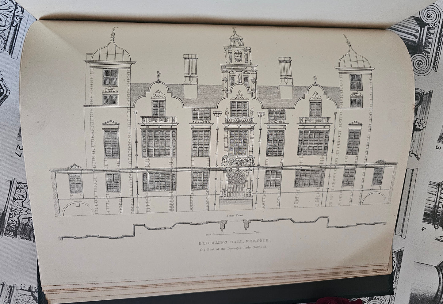 1898 Details of Elizabethan Architecture by Henry Shaw / John Grant, Edinburgh / 60 Superb Detailed Plates / Reproduction of 1834 Original