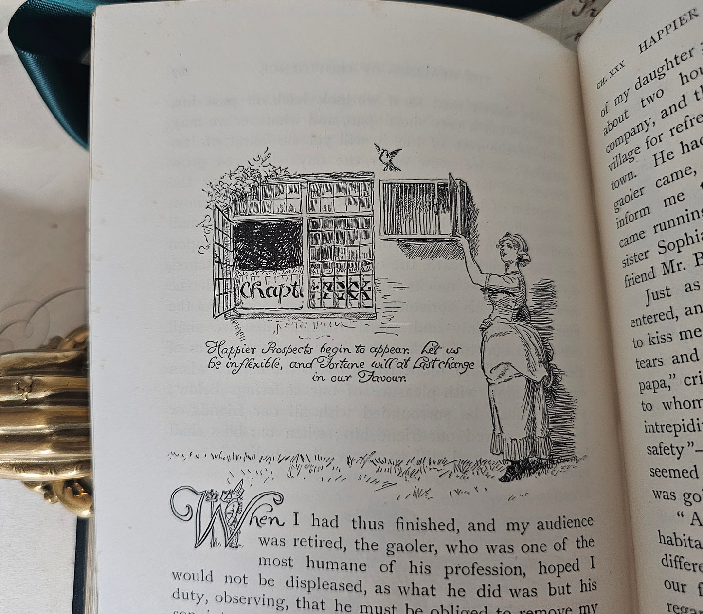 1894 The Vicar of Wakefield by Oliver Goldsmith / Macmillan London / Beautifully Illustrated and Decorated by Hugh Thomson / Good Condition