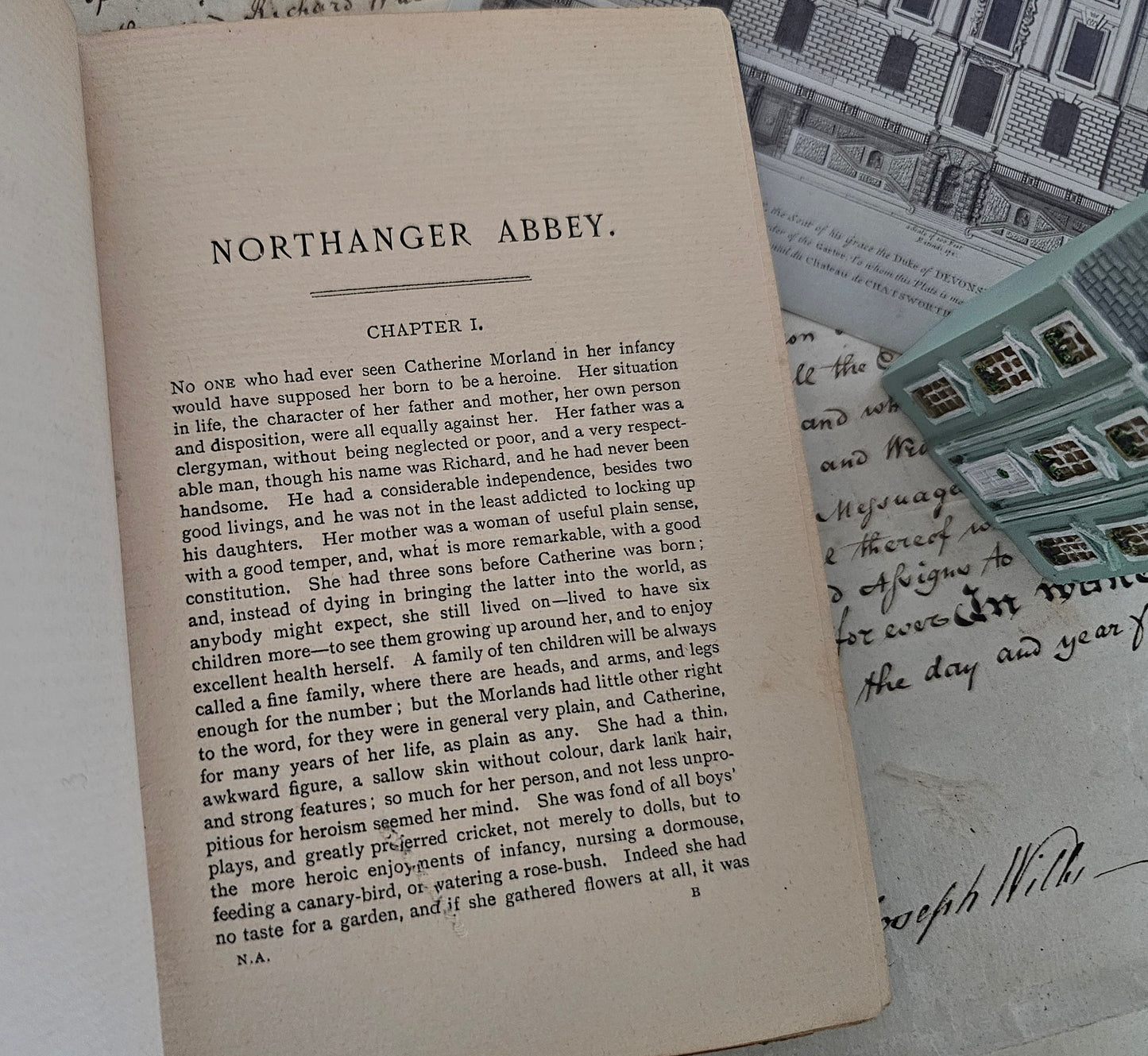 1902 Northanger Abbey by Jane Austen / The Hampshire Edition / R Brimley Johnson, London / Scarce Beautiful Antique Edition / Good Condition