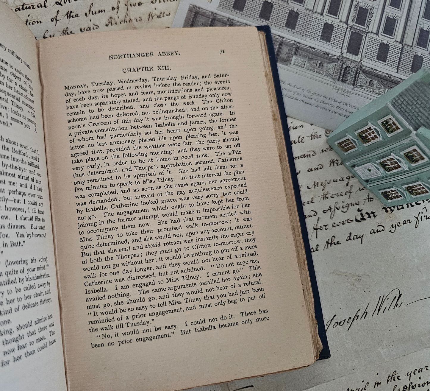 1902 Northanger Abbey by Jane Austen / The Hampshire Edition / R Brimley Johnson, London / Scarce Beautiful Antique Edition / Good Condition