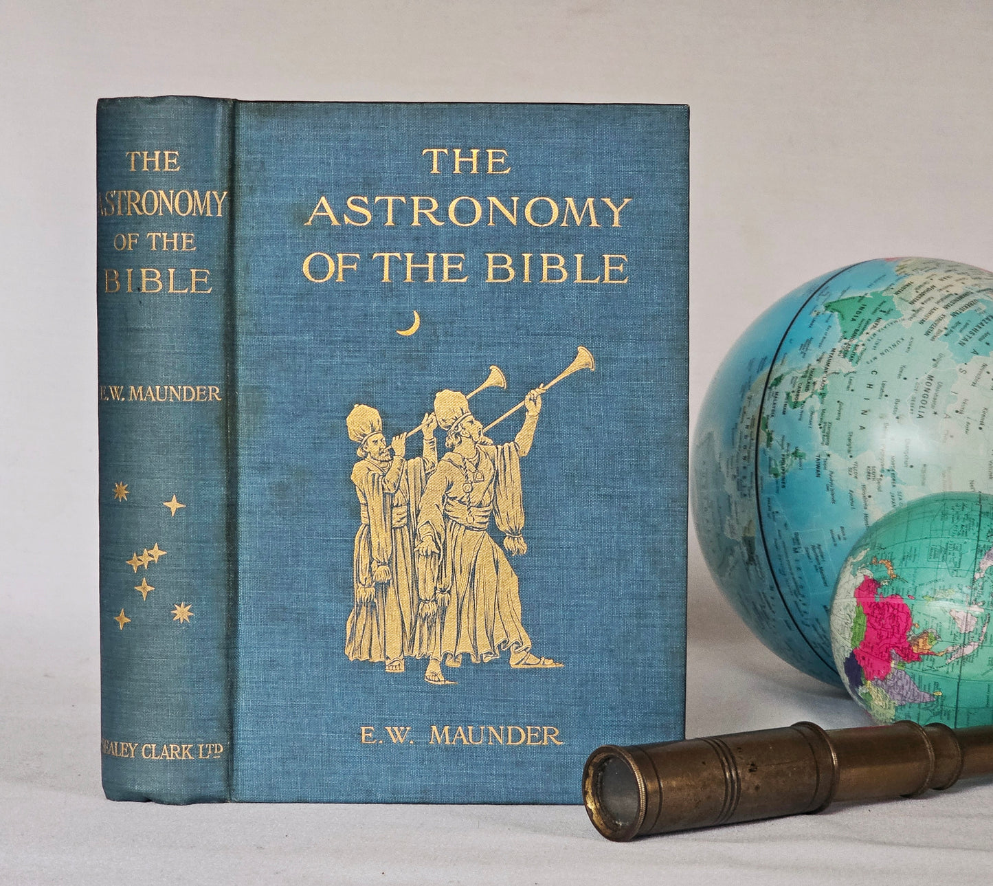 1908 The Astronomy of the Bible by E Walter Maunder / A Commentary on the Astronomical References of Holy Scripture / 34 BW Illustrations