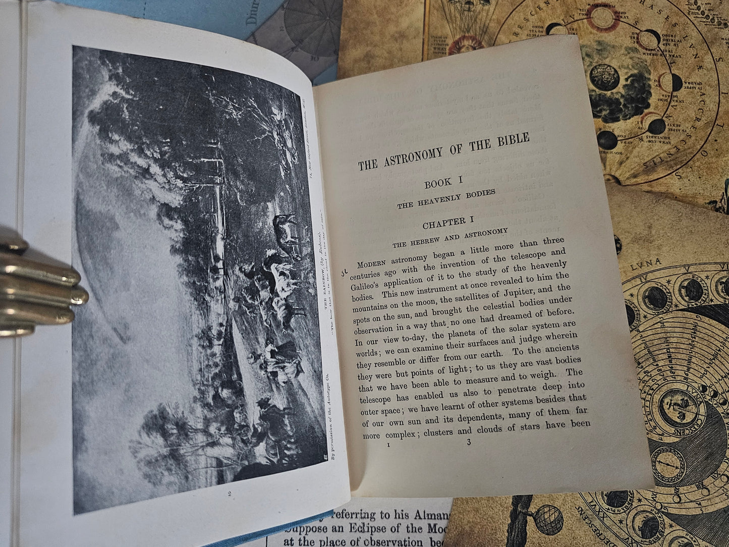 1908 The Astronomy of the Bible by E Walter Maunder / A Commentary on the Astronomical References of Holy Scripture / 34 BW Illustrations