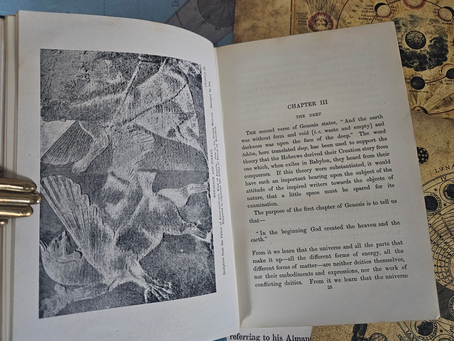 1908 The Astronomy of the Bible by E Walter Maunder / A Commentary on the Astronomical References of Holy Scripture / 34 BW Illustrations