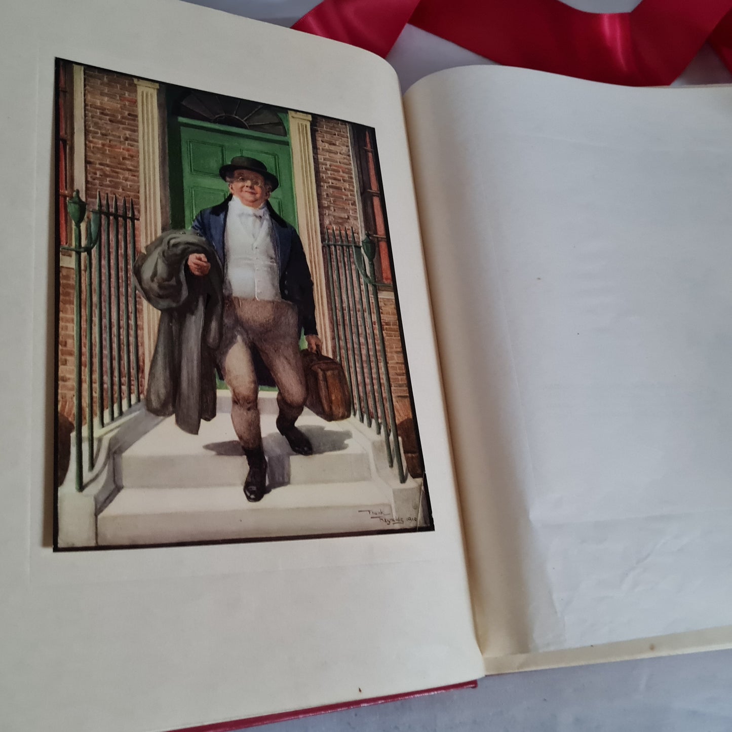 1920 Mr Pickwick by Charles Dickens / Pages From the Pickwick Papers / Beautifully Illustrated by Frank Reynolds / Good Condition LARGE Book