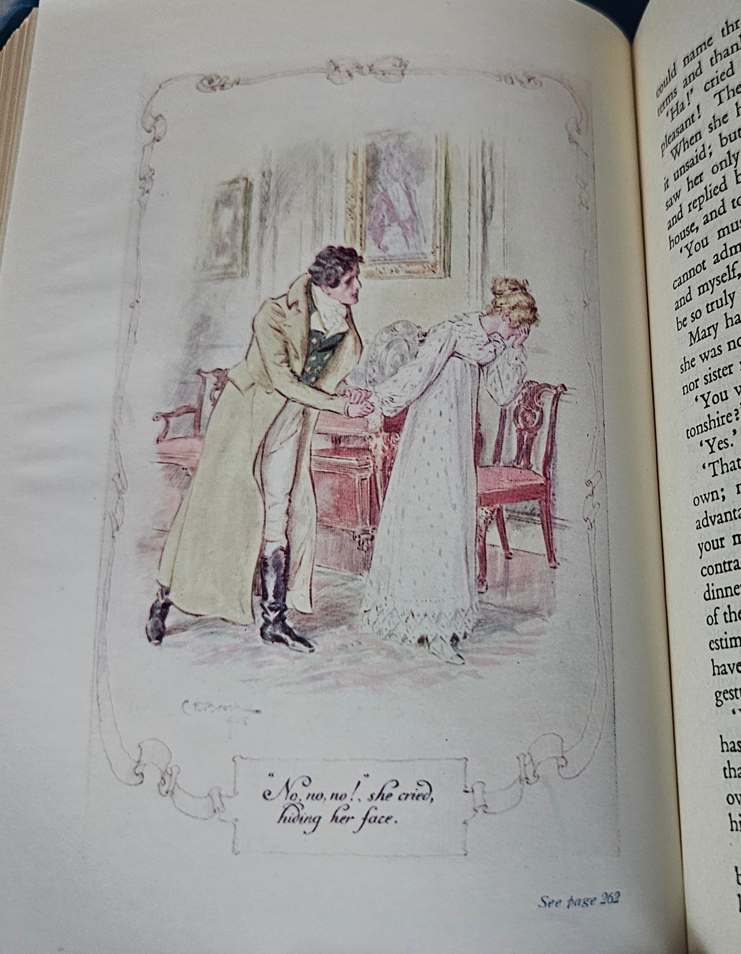 1950 Mansfield Park by Jane Austen / Reader's Union JM Dent & Sons London / Sixteen Colour Plates by CE Brock / Dust Jacket / Good Condition