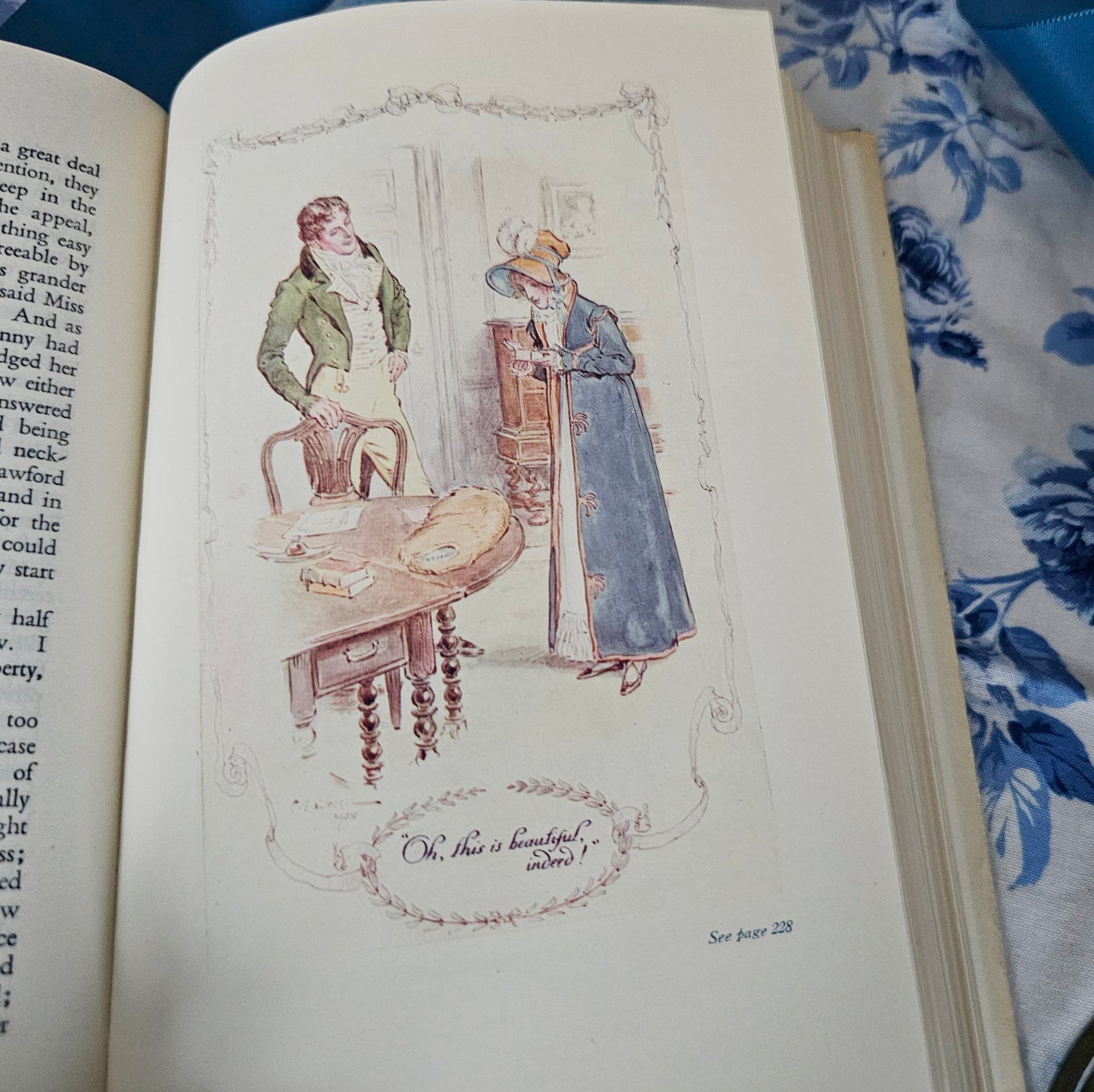 1950 Mansfield Park by Jane Austen / Reader's Union JM Dent & Sons London / Sixteen Colour Plates by CE Brock / Dust Jacket / Good Condition