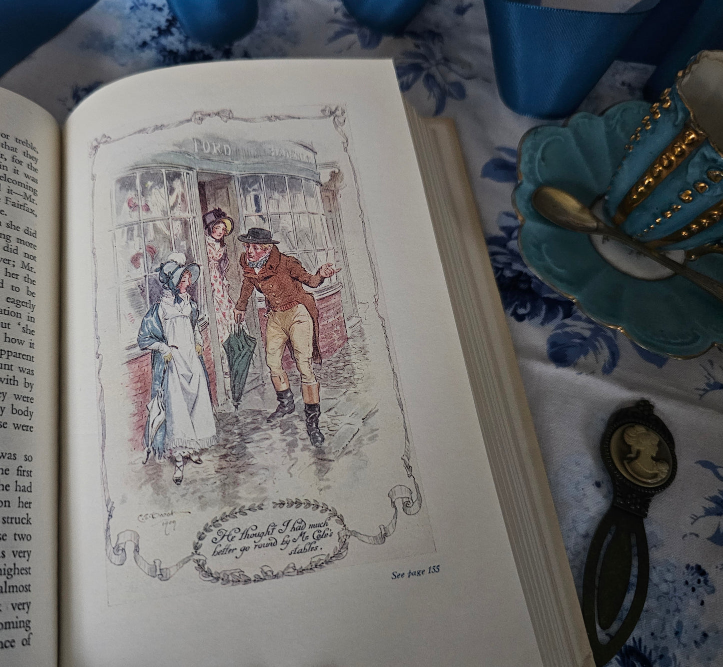 1950 Emma by Jane Austen / Reader's Union, JM Dent & Sons London / Sixteen Colour Plates by CE Brock / Dust Wrapper / Good Vintage Condition