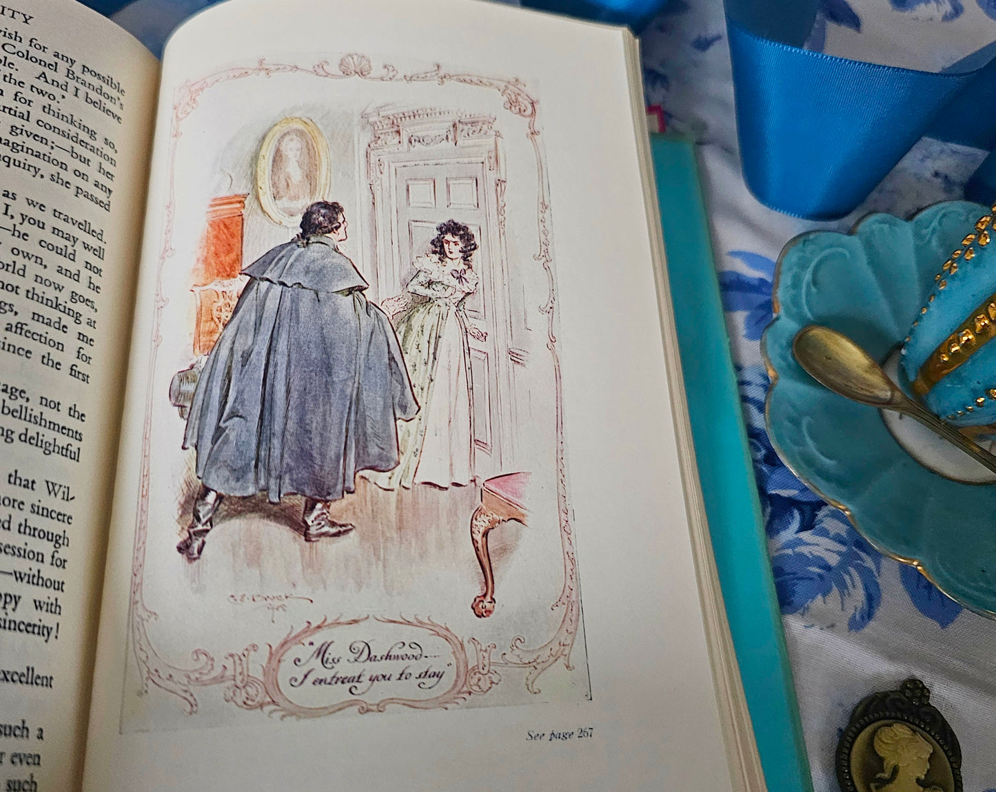 1950 Sense and Sensibility by Jane Austen / Reader's Union, JM Dent & Sons London / Sixteen Colour Plates by CE Brock / Dust Wrapper