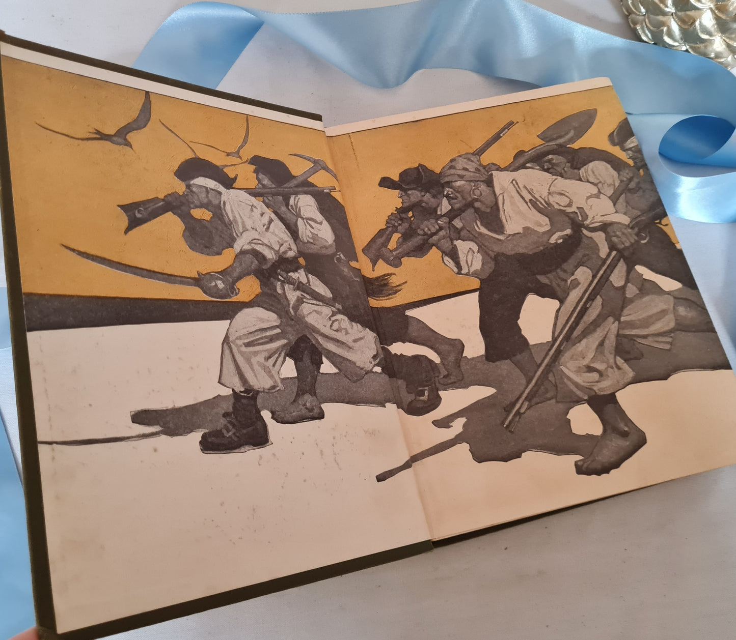 1911 Treasure Island by Robert Louis Stevenson / 1911 First Edition Thus / Cassell & Co., London / Illustrated in Colour by NC Wyeth