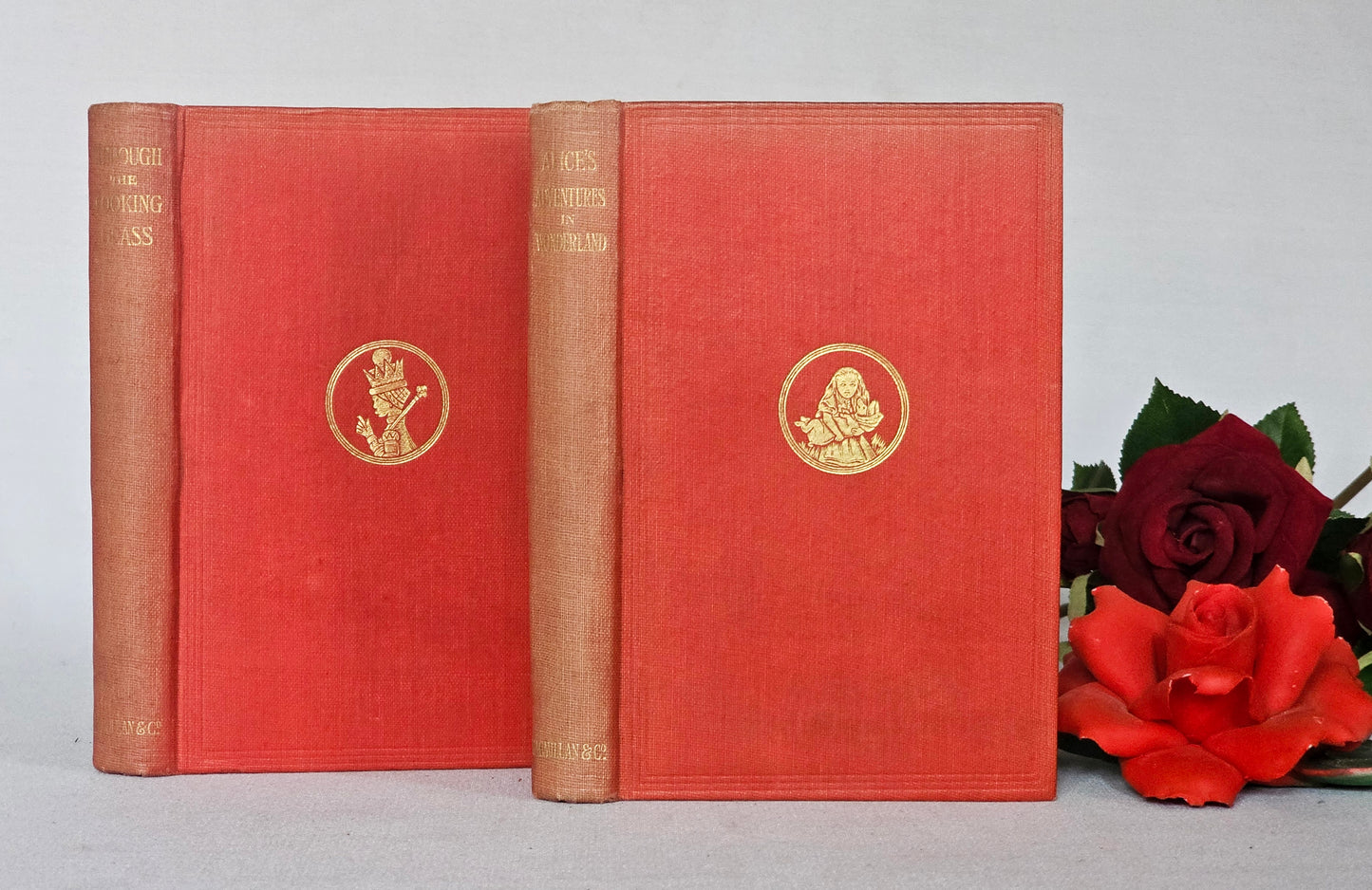 1934/5 Alice's Adventures in Wonderland and Through the Looking-Glass by Lewis Carroll / Richly Illustrated by Tenniel / Very Good Condition