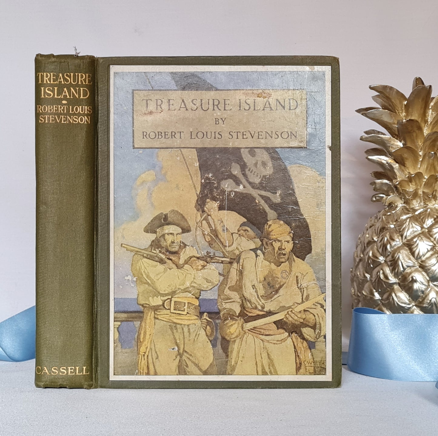 1911 Treasure Island by Robert Louis Stevenson / 1911 First Edition Thus / Cassell & Co., London / Illustrated in Colour by NC Wyeth