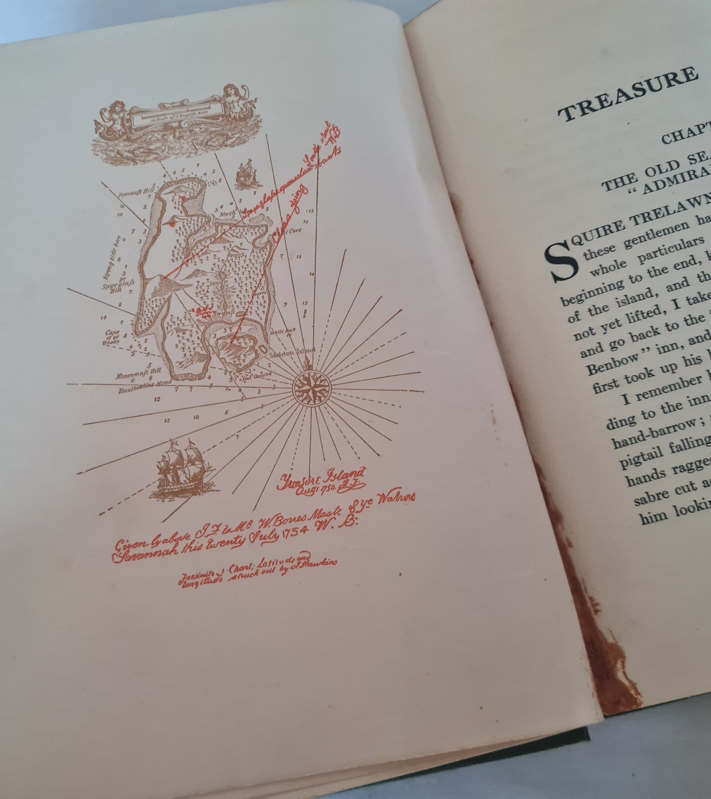 1911 Treasure Island by Robert Louis Stevenson / 1911 First Edition Thus / Cassell & Co., London / Illustrated in Colour by NC Wyeth