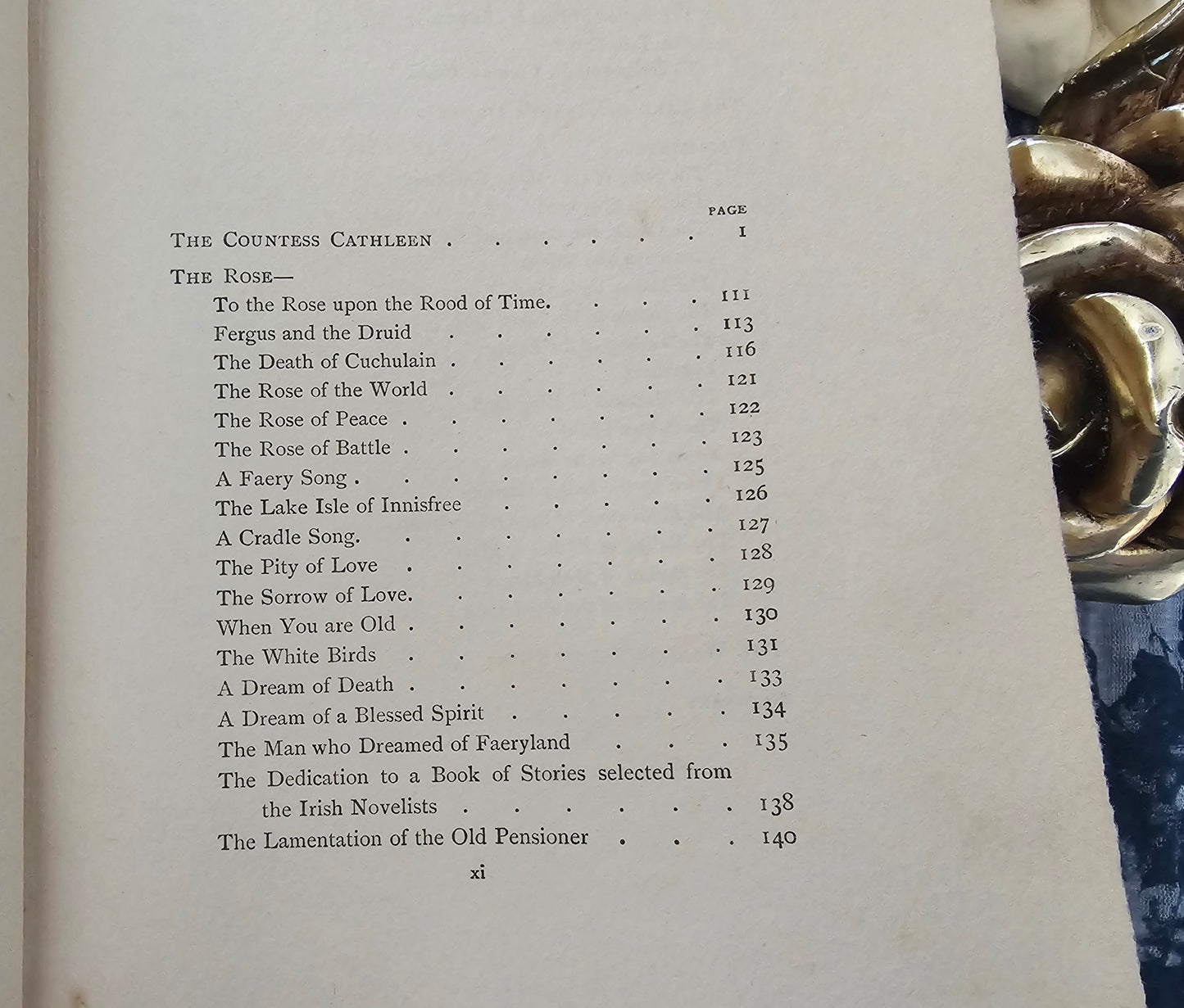 1908 Poems by WB Yeats / T Fisher Unwin Ltd, London / Beautifully Decorated Antique Collection / Portrait Frontispiece / In Good Condition