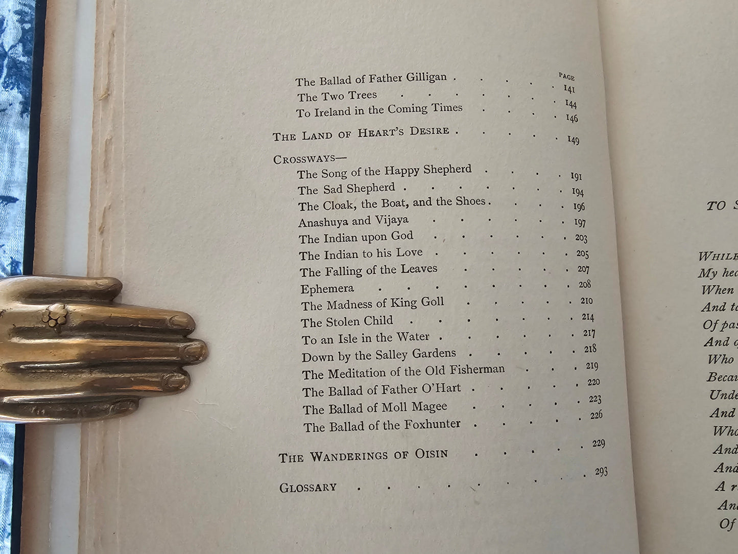 1908 Poems by WB Yeats / T Fisher Unwin Ltd, London / Beautifully Decorated Antique Collection / Portrait Frontispiece / In Good Condition