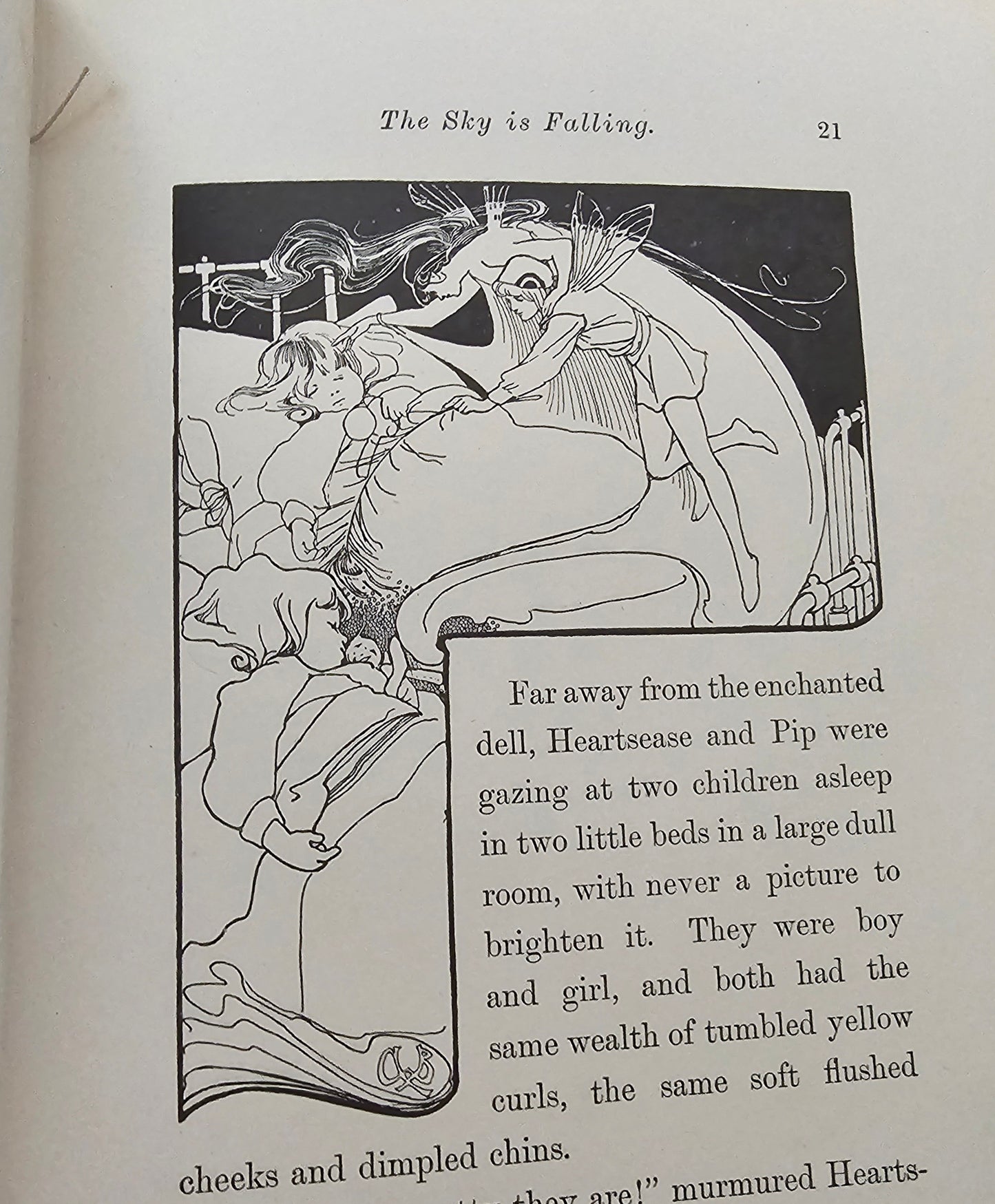 1897 To Tell the King the Sky is Falling by Shelia E Braine / Blackie & Son, London / Beautifully Illustrated by Alice B Woodward / Fantasy