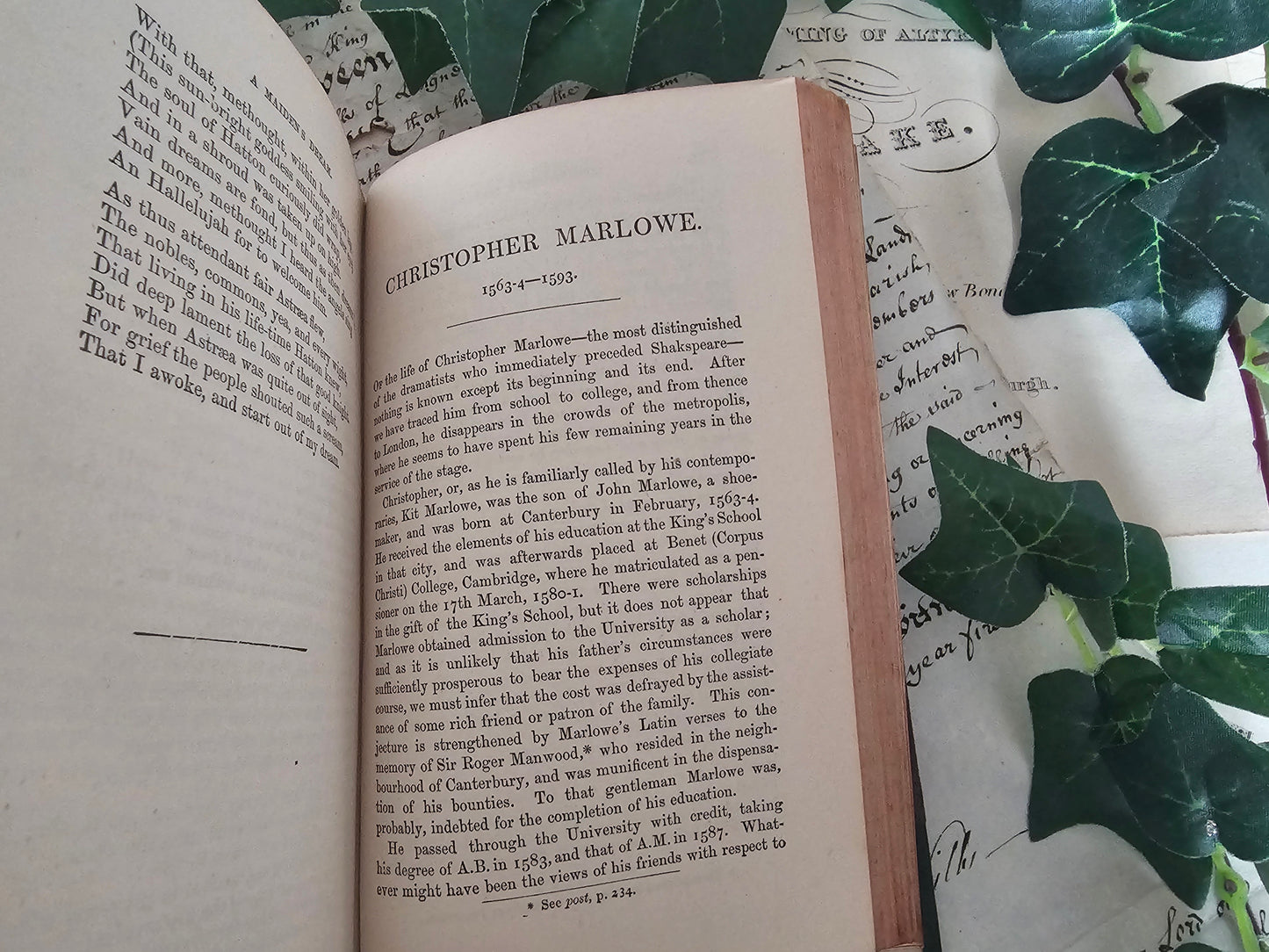 1871 The Poems of William Shakespeare, Ben Jonson, Christopher Marlowe and Robert Greene / Charles Griffin & Co., London / Leather Binding