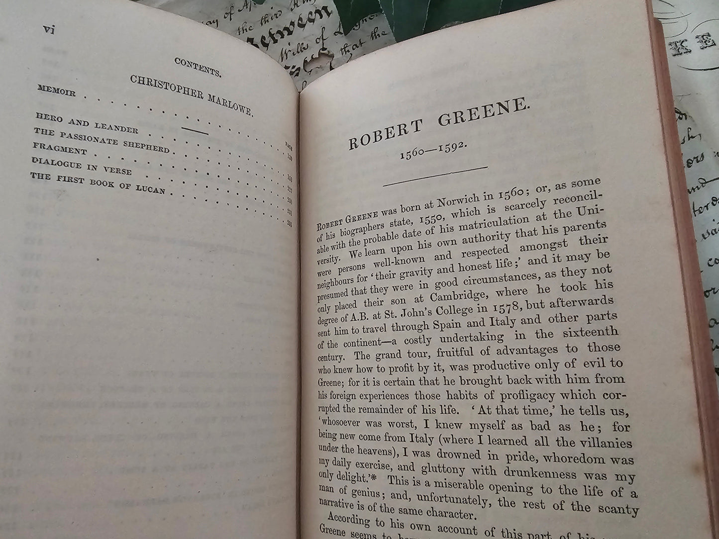 1871 The Poems of William Shakespeare, Ben Jonson, Christopher Marlowe and Robert Greene / Charles Griffin & Co., London / Leather Binding