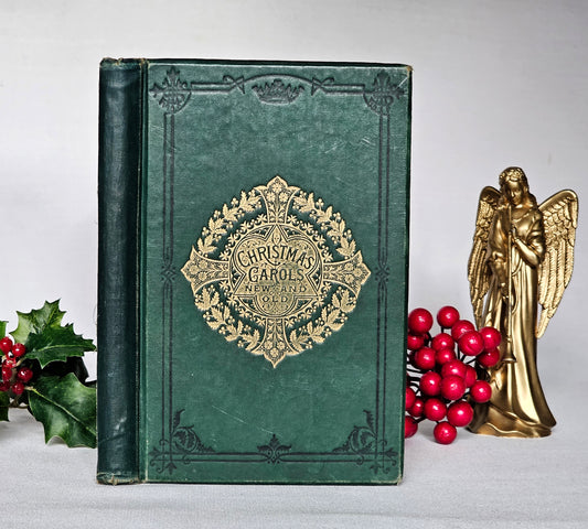 1890s Christmas Carols New and Old / Novello & Company Ltd / Collection of Music and Words To Seventy Carols / Antique Christmas Carols Book