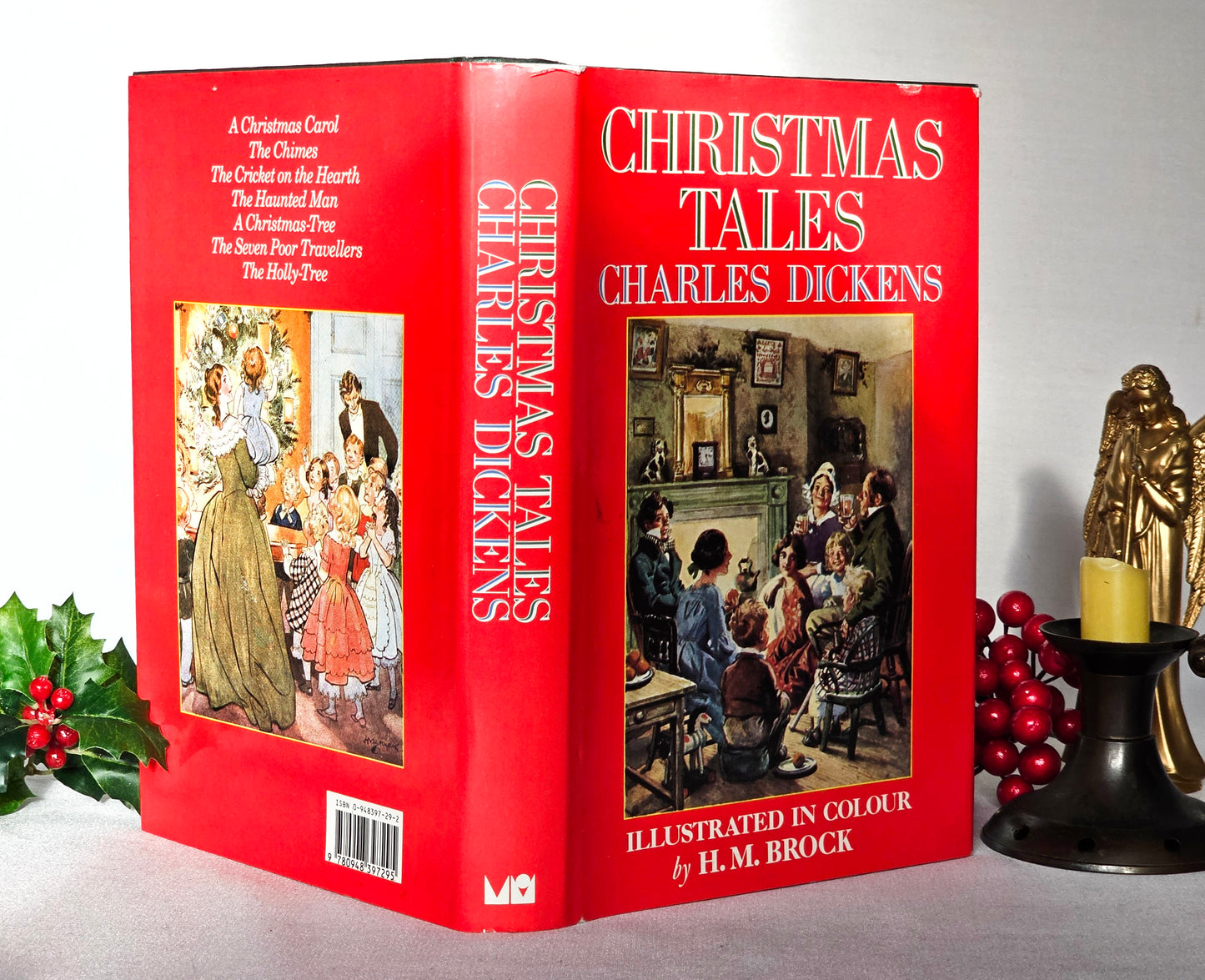 1988 Christmas Tales by Charles Dickens / Michael O'Mara Books, London / Wonderful Facsimile of Earlier Edition / Illustrations by HM Brock