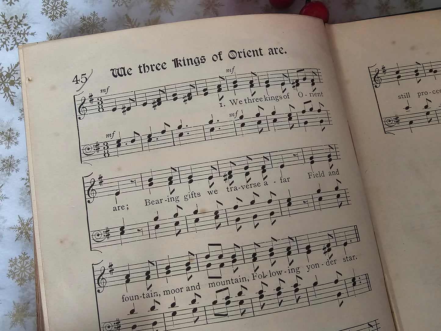 1890s Christmas Carols New and Old / Novello & Company Ltd / Collection of Music and Words To Seventy Carols / Antique Christmas Carols Book