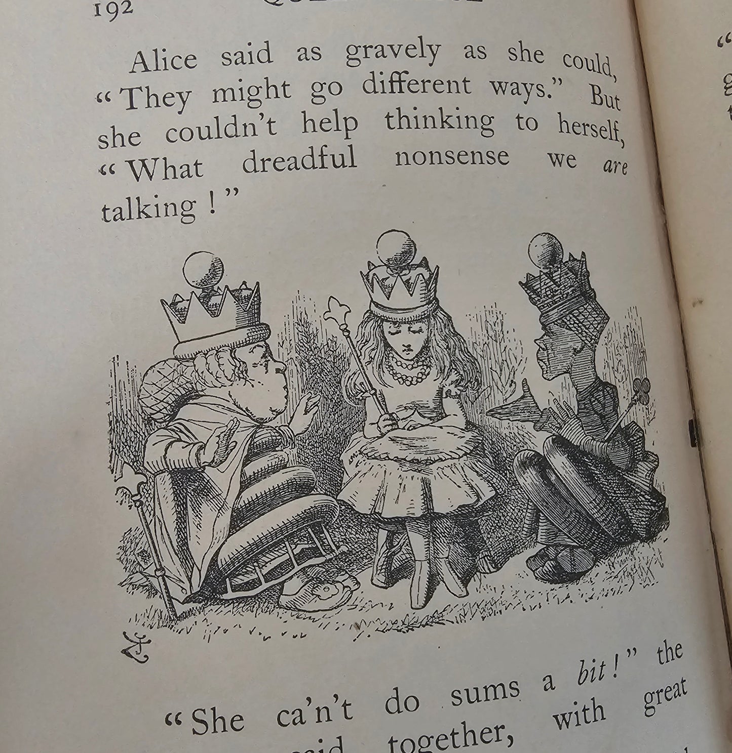 1911 Alice Through the Looking-Glass by Lewis Carroll / Antique Pocket-Sized Edition / Macmillan & Co., London / Illustrated by John Tenniel