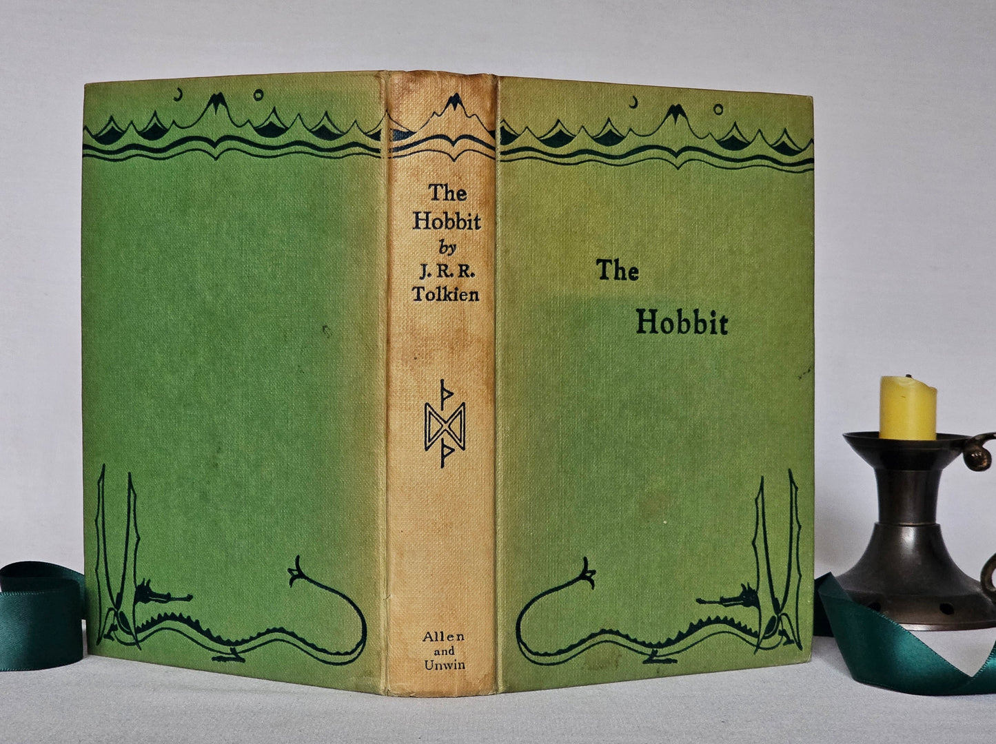 1961 The Hobbit by JRR Tolkien / George Allen & Unwin Ltd, London / Second Edition, Thirteenth Impression / Early Copy in Good Condition