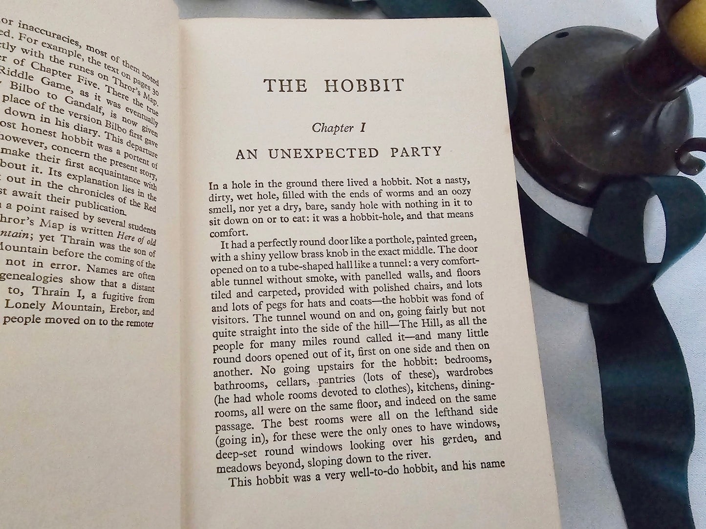 1961 The Hobbit by JRR Tolkien / George Allen & Unwin Ltd, London / Second Edition, Thirteenth Impression / Early Copy in Good Condition