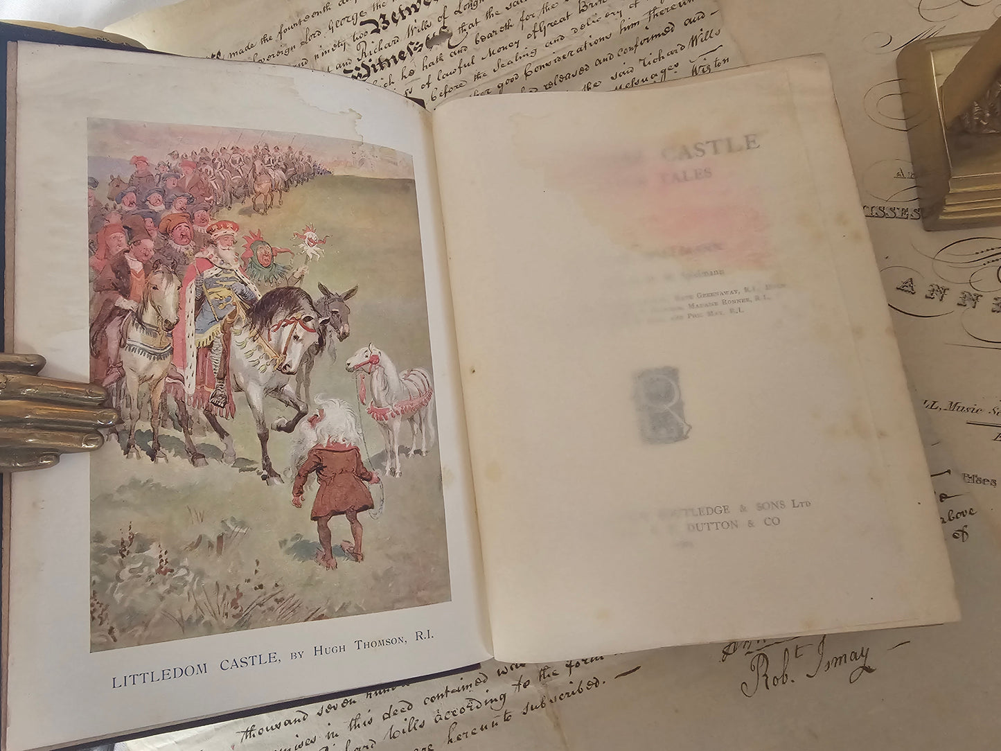 1903 Littledom Castle and Other Tales by Mrs MH Spielmann / Author's Presentation Copy - With Dedication to her Brother / Many Illustrations