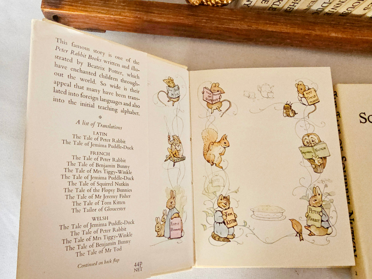 1974 Beatrix Potter Vintage Collection / 23 Hardback Pocket-Sized Books In Very Good Condition / Peter Rabbit Books, Mrs Tiggy Winkle etc.