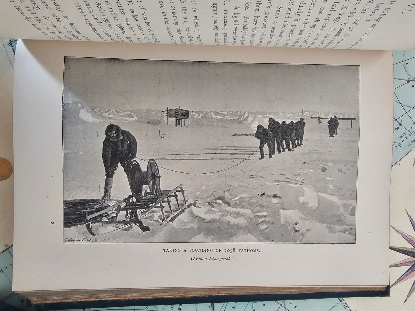 1898 Farthest North by Fridtjof Nansen in Two Volumes / George Newnes, London / Beautifully Bound / Numerous Illustrations and Fold-Out Map