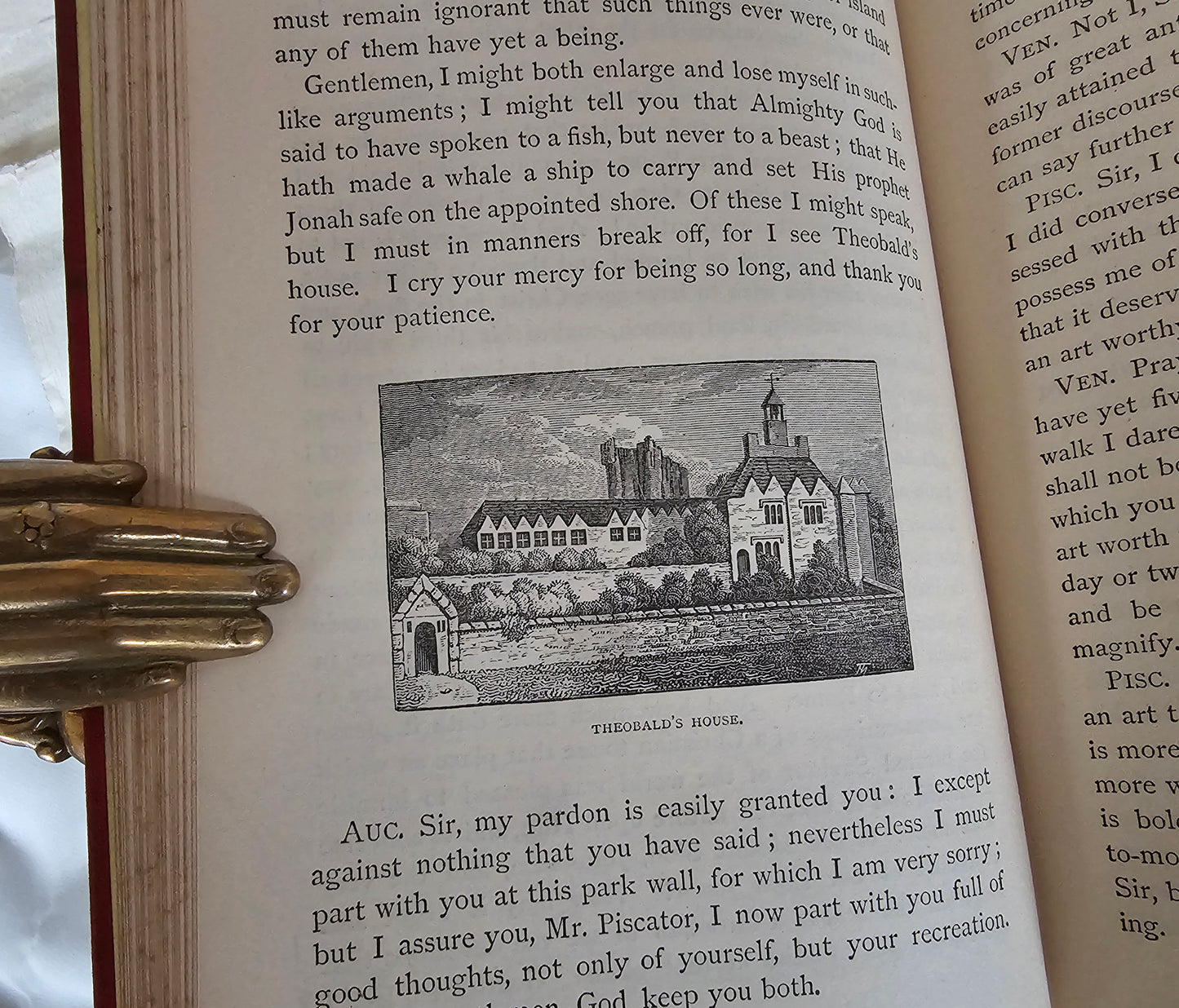 1890s The Complete Angler by Izaac Walton and Charles Cotton / Warne & Co., London / Richly Illustrated / Antique Classic Fishing Book