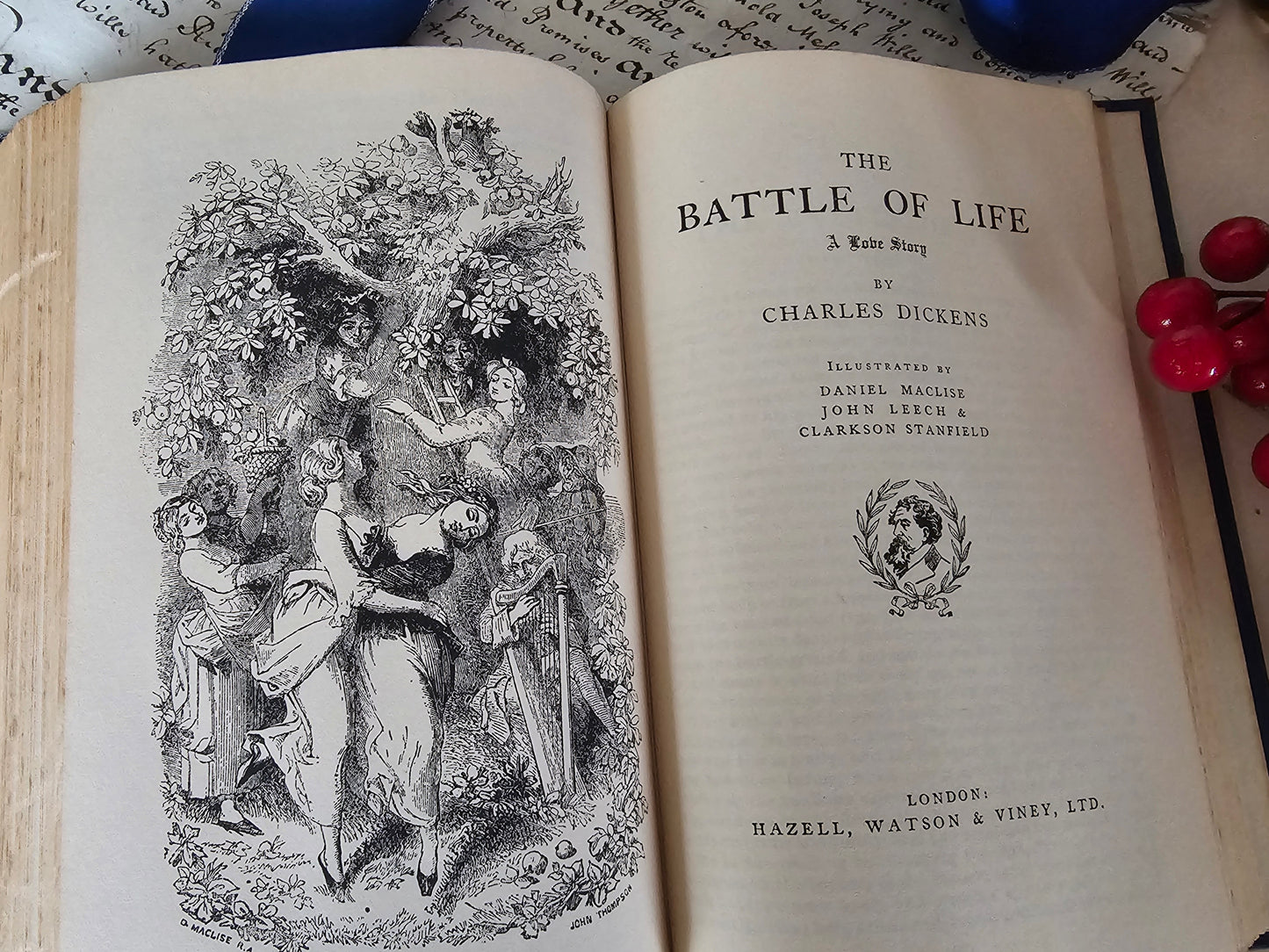 A Tale of Two Cities and A Christmas Carol by Charles Dickens / 1930s Illustrated / 5 Dickens Christmas Novellas / In Good Vintage Condition