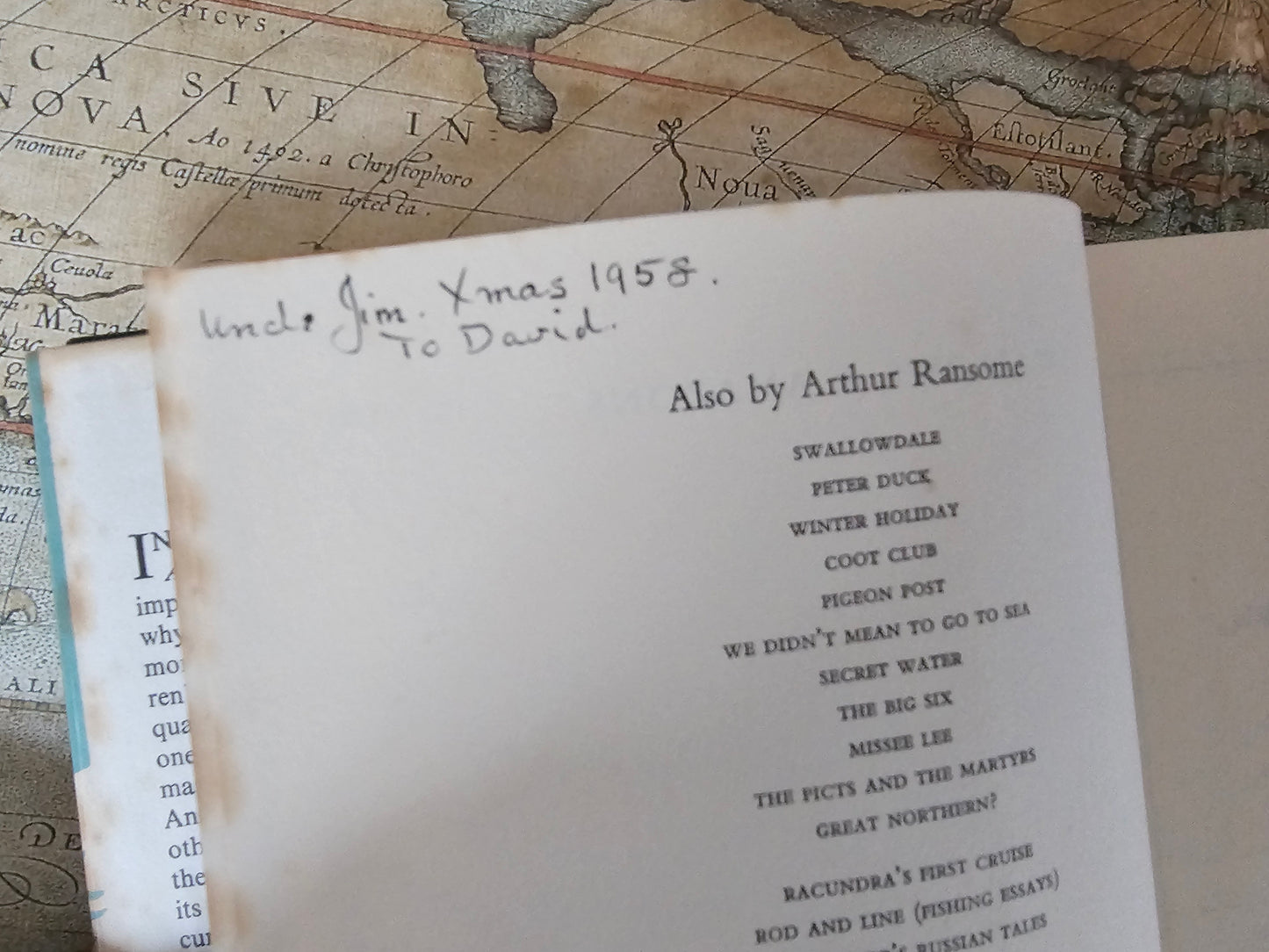 1958 Swallows and Amazons by Arthur Ransome / Reprint Society, London / Different Design to Dust Wrapper / Lovely Vintage Hardback / Illustrated