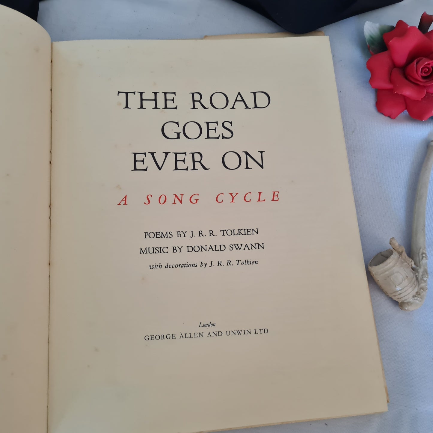 1968 Scarce FIRST EDITION Copy of The Road Goes Ever On - A Song Cycle / Music By Donald Swann and Poems by JRR Tolkien / Lord of Rings etc.