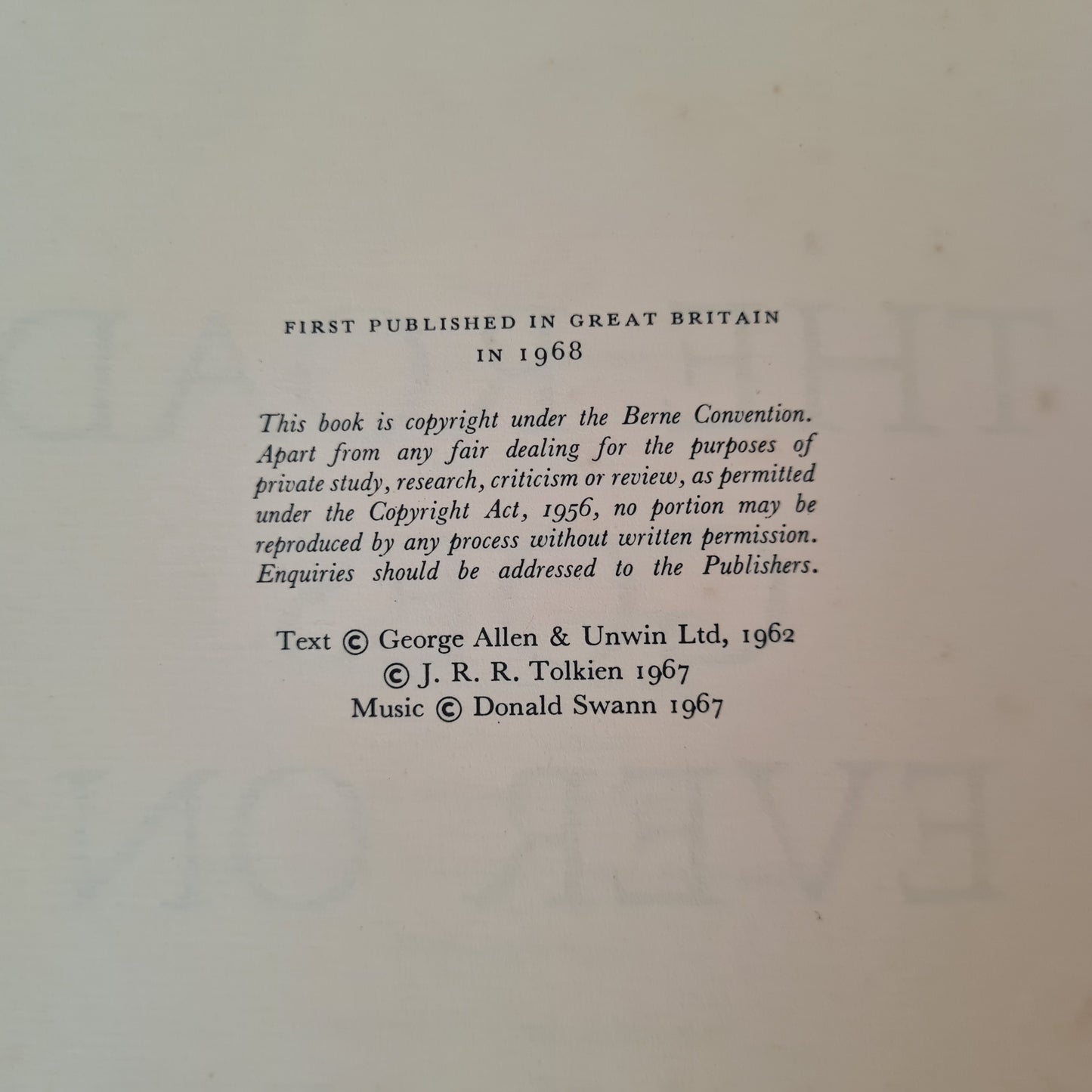 1968 Scarce FIRST EDITION Copy of The Road Goes Ever On - A Song Cycle / Music By Donald Swann and Poems by JRR Tolkien / Lord of Rings etc.