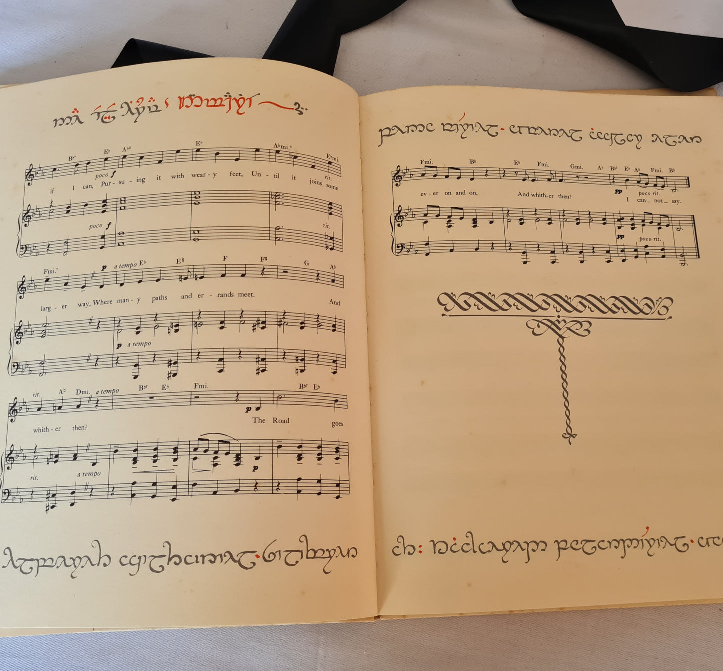 1968 Scarce FIRST EDITION Copy of The Road Goes Ever On - A Song Cycle / Music By Donald Swann and Poems by JRR Tolkien / Lord of Rings etc.